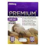 Premium 2900mg male enhancement pill capsule front view