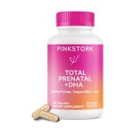 Pink Stork Prenatal Vitamins with DHA, Folate & Iron