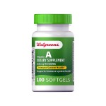 Walgreens Vitamin A Softgels 2400 mcg for immune system health.