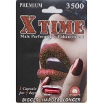 X Time Premium Male Performance Enhancement 3500 1 Capsule for 7 Days by N & S Check, Inc.