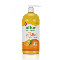 Alba Botanica Very Emollient Refreshing Body Wash Island Citrus 32 oz front