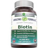 Amazing Formulas Gluten Free Biotin Supplement 10,000 mcg 