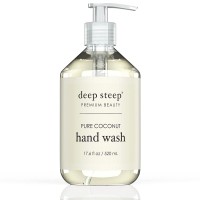 Pure Coconut Hand Wash 17.6 Oz Vegan Deep Steep Premium Beauty