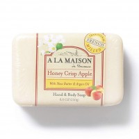 A La Maison Hand Body Soap Bar Honey Crisp Apple Moisturizing 8.8 Oz front