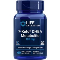 Life Extension 7-Keto DHEA Metabolite 100mg 60 Vegetarian Caps front