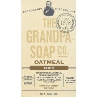 Soothe Oatmeal Bar Soap 4.25 Oz Vegan Cruelty Free Grandpa Company
