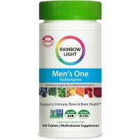 Rainbow Light Men’s One Multivitamin for Men, with Vitamin C, Vitamin D, & Zinc for Immune Support