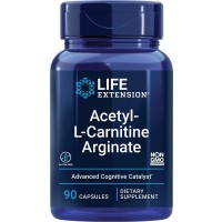 Life Extension Acetyl L Carnitine Arginate 90 Caps Brain Health front