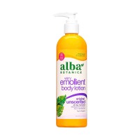 Alba Botanica unscented body lotion bottle
