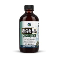 Bottle of Amazing Herbs Black Seed Pumpkin Seed Oil Blend