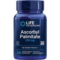 Life Extension Ascorbyl Palmitate 500mg Fat Soluble Vitamin C front