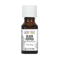 Aura Cacia Black Pepper Essential Oil bottle