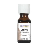 Aura Cacia Vetiver Essential Oil Bottle