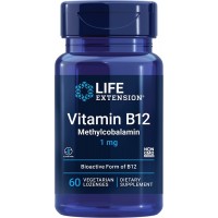 Life Extension Vitamin B12 Methylcobalamin 1mg bottle