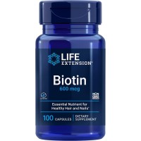 Life Extension Biotin 600mcg front