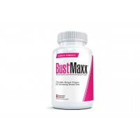 BustMaxx natural breast enhancement capsules 60 veggie caps bottle front