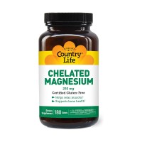 Country Life Chelated Magnesium 250mg Front View