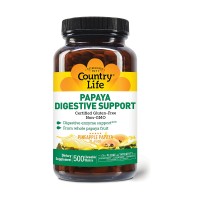 Country Life Papaya Digestive Support 500 ct bottle