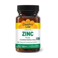 Country Life Zinc 50mg Amino Acid Chelate Tablets
