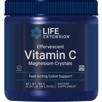 Life Extension Effervescent Vitamin C Magnesium Crystals 180gr front