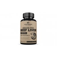 Wholesome Wellness grass-fed beef liver capsules 180 count bottle
