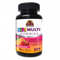OKAY Gummies Kid's Multi 50 Count Tropical Mix Flavor Bone Strength bottle