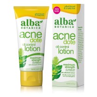 Alba Botanica Acnedote Maximum Strength 2 Oz Oil Control Lotion box
