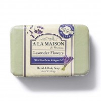 A La Maison Lavender Flower Natural Moisturizing Bar Soap front