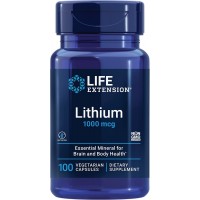 Life Extension Lithium 1000mcg 100 Veggie Caps bottle