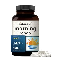 1 NatureBell Morning Rehab AM Revive 120 capsules front label