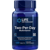 Life Extension Two-Per-Day Multivitamin 120 Tablets Gluten Free bottle