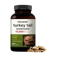 NatureBell Turkey Tail Mushroom Capsules Front View