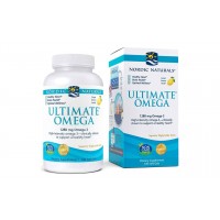 Nordic Naturals Ultimate Omega lemon fish oil 120 soft gels bottle