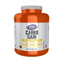 NOW Sports Carbo Gain Powder 8lbs front packaging