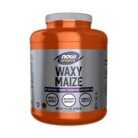 Front view of NOW Sports Waxy Maize Powder 5.5 lbs packaging