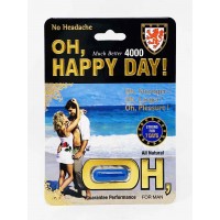 Oh Happy Day 4000 7 Days For Men Natural Libido Enhancer 4000mg Front