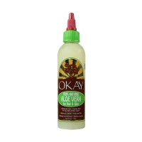Bottle of OKAY Aloe Vera Oil for Hair