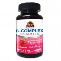 OKAY Gummies B Complex 45 Count Strawberry Flavor Energy Support bottle