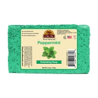 OKAY Pure Naturals Peppermint Exfoliating Soap 5.2oz front view