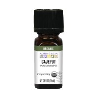 Organic cajeput essential oil bottle
