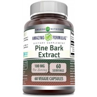 Pine Bark Extract 100mg 60 Veggie Caps Non GMO Amazing Formulas