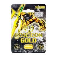 Poseidon Gold 10000 male enhancement Gold Pills front packaging 