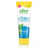 Very Emollient Unscented Hypo Allergenic Cream Shave 8oz Alba Botanica