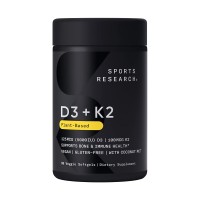 Vegan D3+K2 supplement bottle