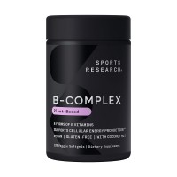 Vegan vitamin B complex softgels bottle