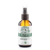 Bulgarian White Rose Water 4 Oz Glass Spray Bottle Alteya Organics solo
