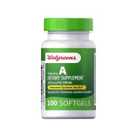 Walgreens Vitamin A Softgels 2400 mcg for immune system health.
