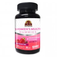 OKAY Gummies Women's Multi 50 Count Red Berry Mix Immune Support bottle