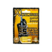Xcalibur Gold 8000 Male Sexual Performance Enhancement Pill