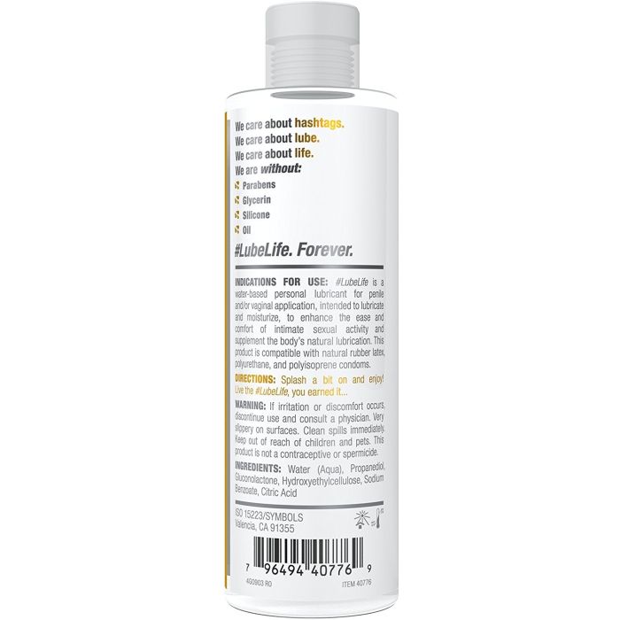 LubeLife Water Based Personal Lubricant 8 fl.oz